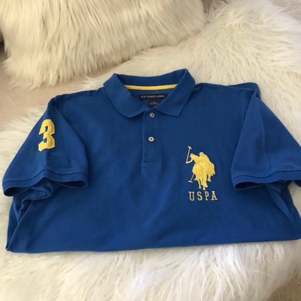 USPA #3 BRIGHT BLUE POLO